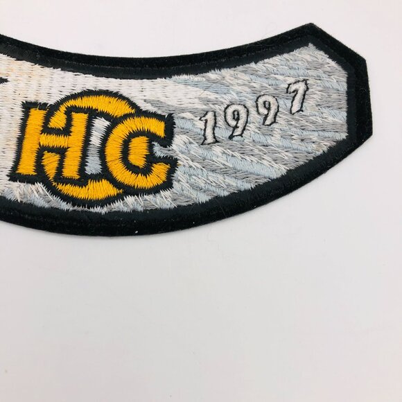 Vintage 1997 Harley-Davidson HOG Eagle Head Rocker Patch New Unused Collectible - Picture 3 of 6